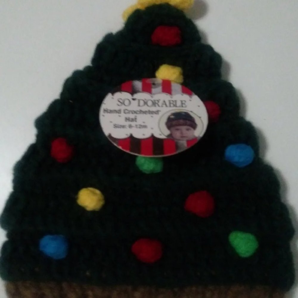 New BABY CHRISTMAS HAT 6 - 12 Months